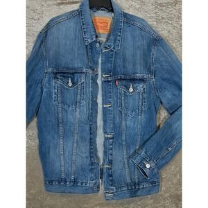 Levi's Tall jean jacket Men's Blue Denim XXL trucker  grunge oversize streetwear